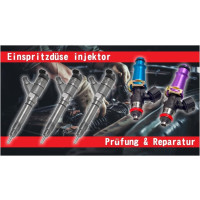 Audi VW BMW Mercedes Ford  Einspritzdüse Injektor Service  Prüfung + Reparatur