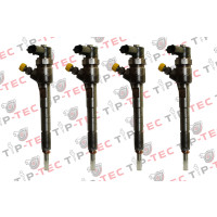4x Einspritzdüse Injektor BOSCH 0445110351 Fiat Ford 1.3 D Opel 1.3 CDTI 0986435204